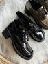 Minimalist Lace-up Platform Oxford Shoe